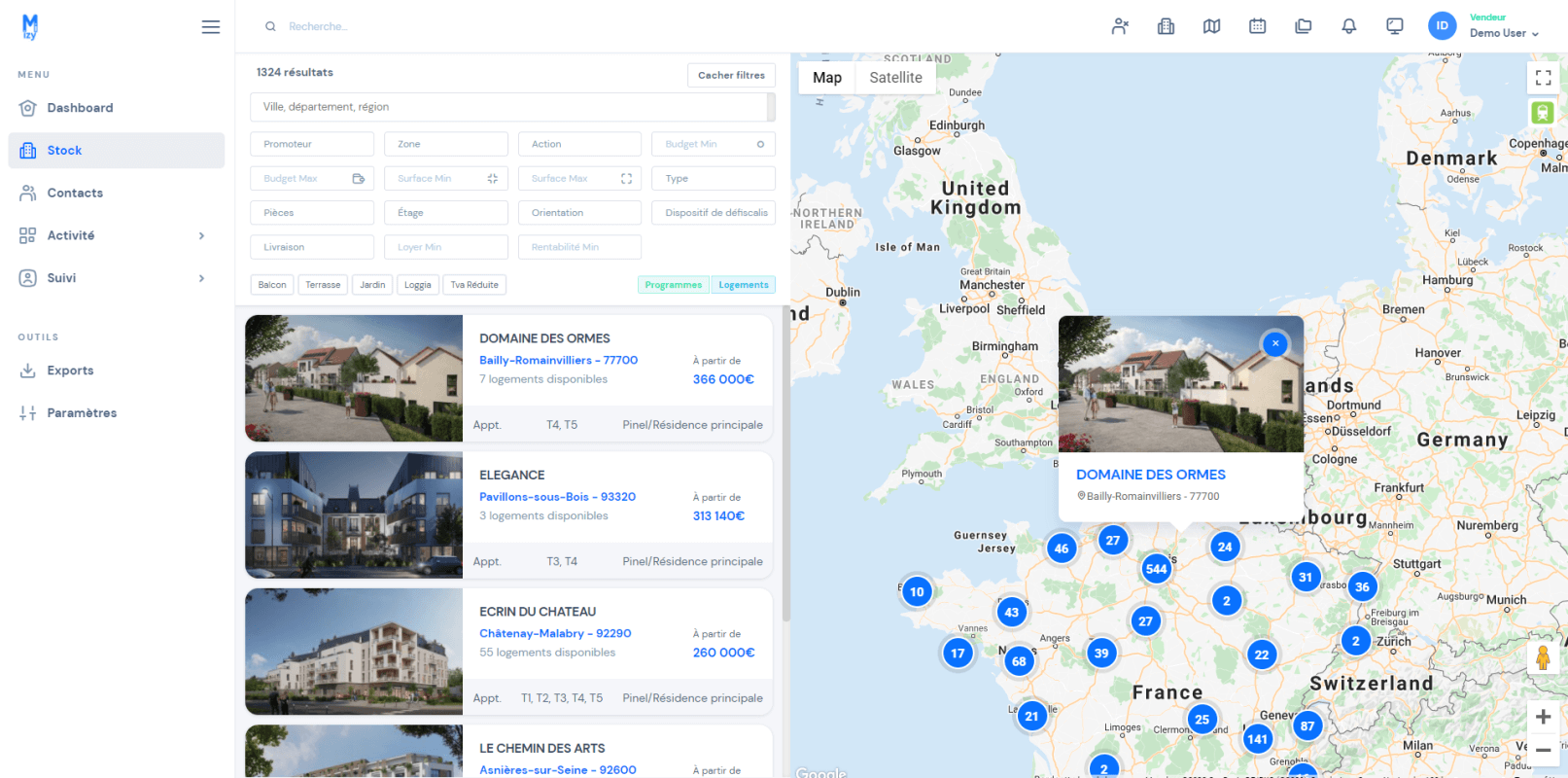 Miizy Dashboard